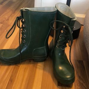 Hunter Lace up Rain Boots